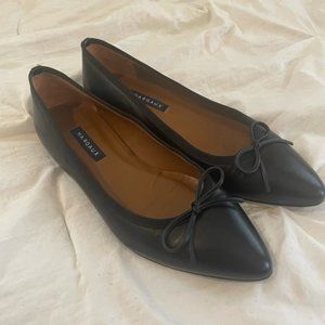 Margaux Ballet Flats - Black Nappa NWOT